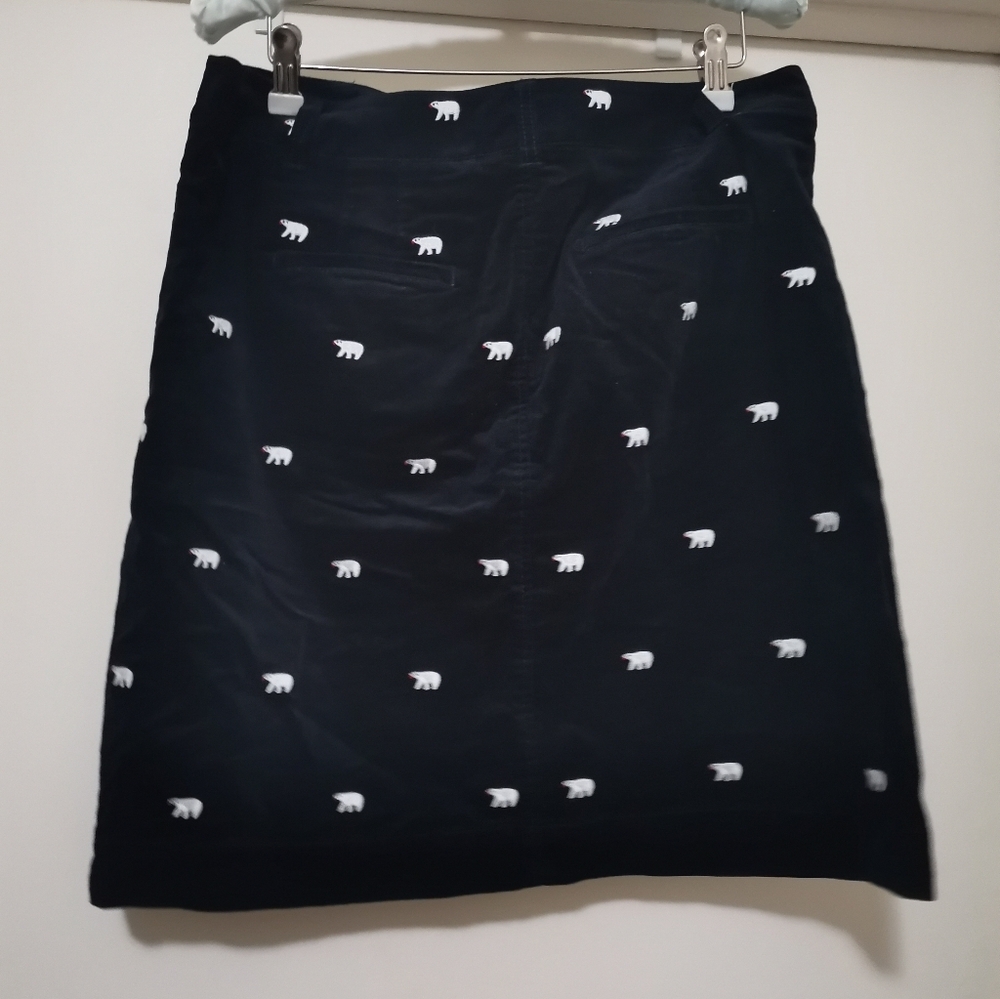 Talbots Polar Bear Velvet Skirt size 8 Nwot - Picture 4 of 6